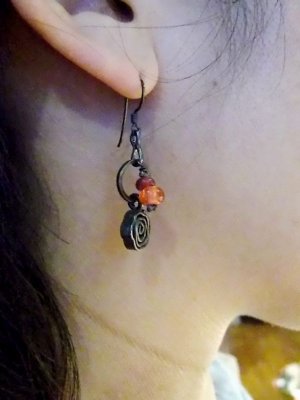画像5: 赤×黒earrings