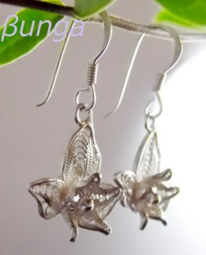 画像2: 銀の花earring