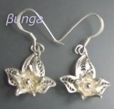 画像: 銀の花earring